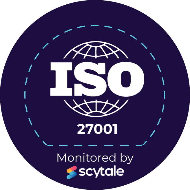 ISO 27001 badge from Scytale