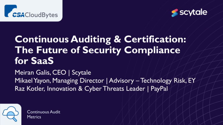 Security compliance for SaaS