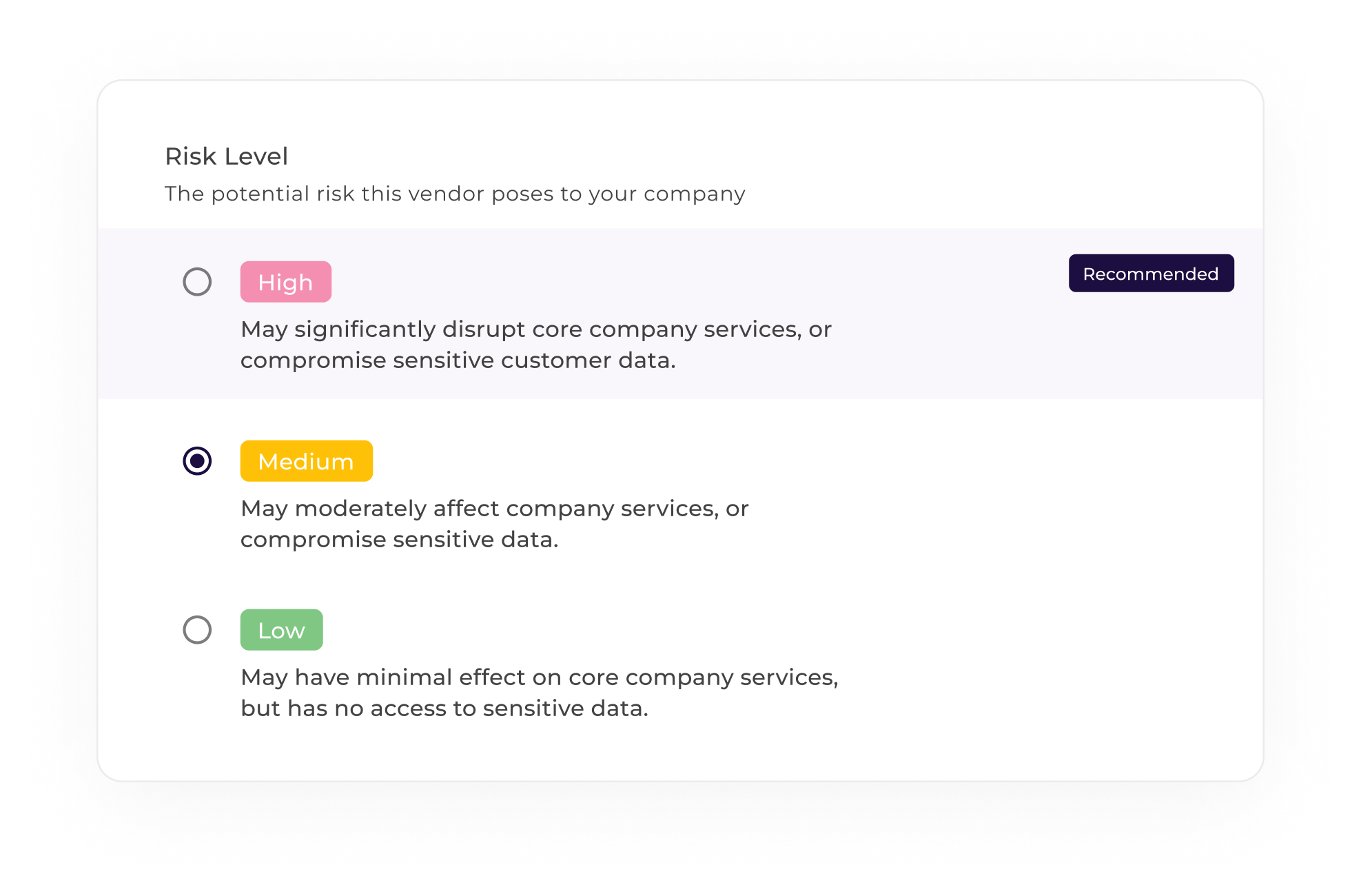 Automated Vendor Risk Management
