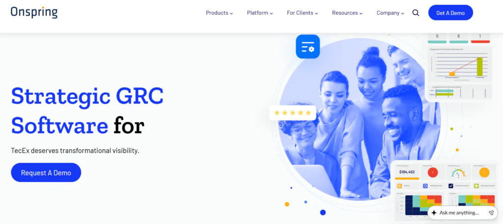 Onspring top 10 compliance automation tools