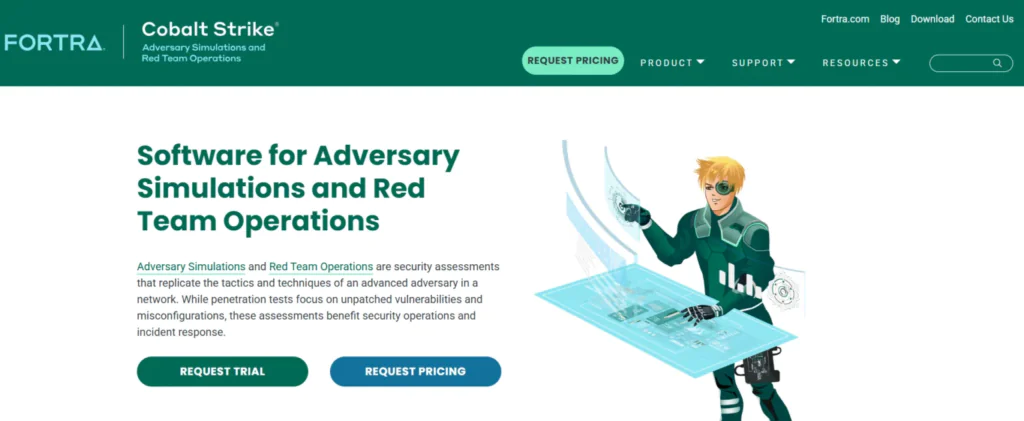 Cobalt Strike top 10 penetration testing solutions