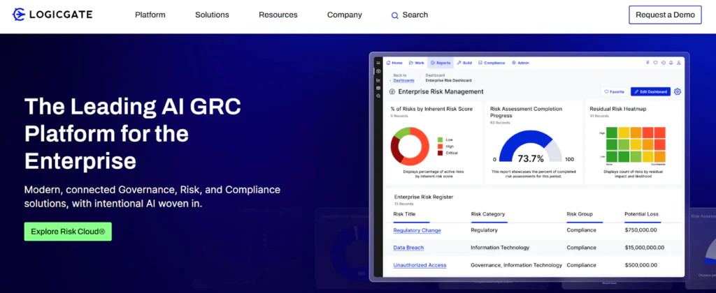 LogicGate top 10 CCPA compliance tools