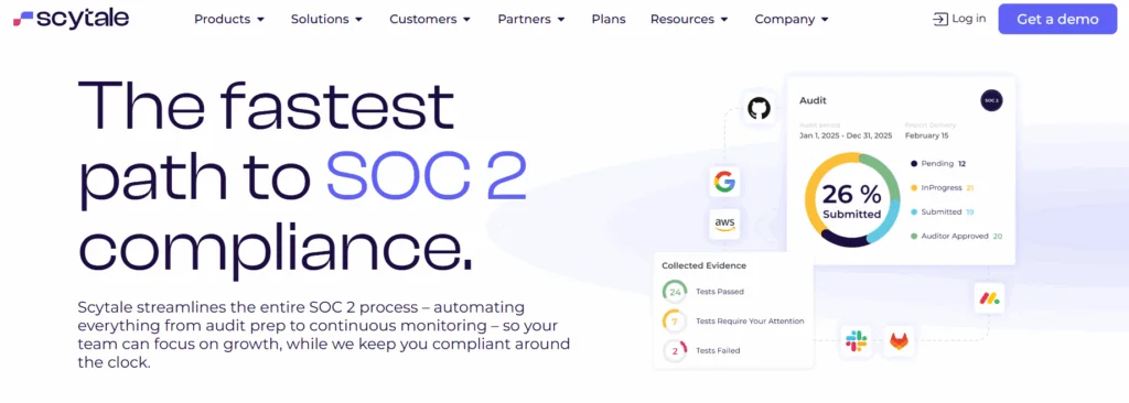 Scytale best SOC 2 compliance software