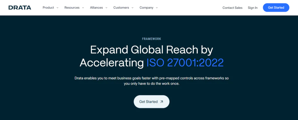 Drata best ISO 27001 compliance software