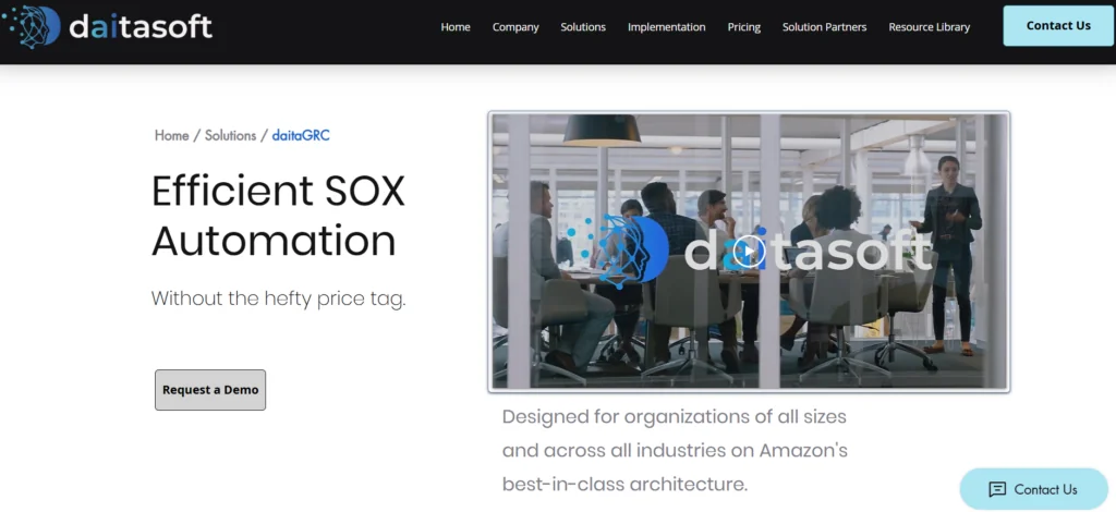 daitaGRC best SOX compliance tools