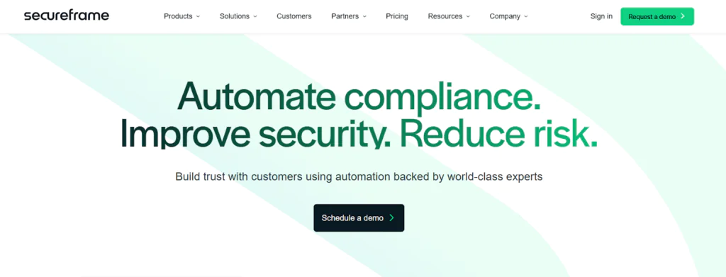 Secureframe best continuous compliance software