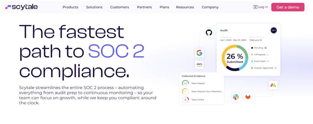 Scytale top SOC 2 compliance platform for SaaS 2026