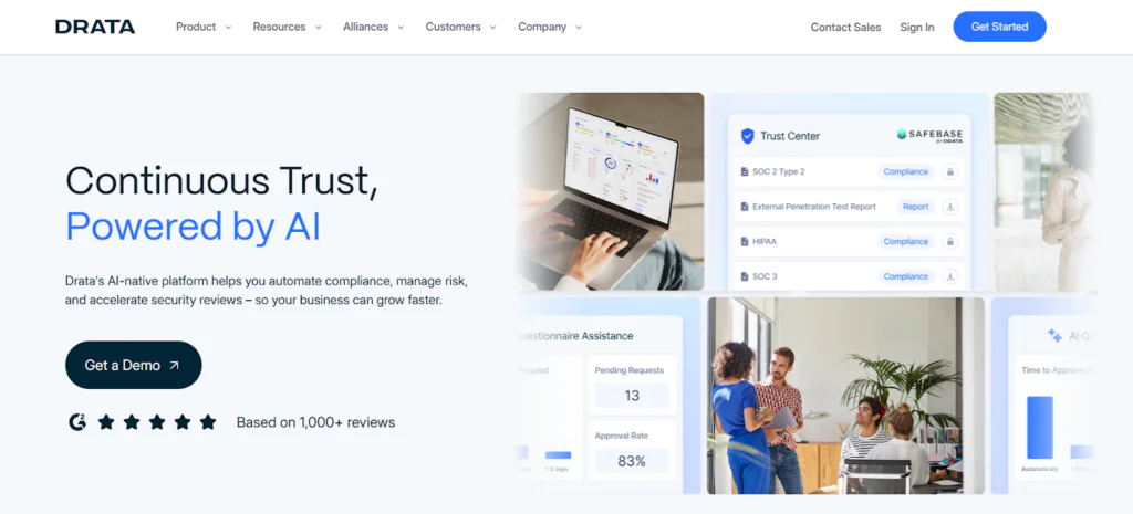 Drata best continuous compliance software