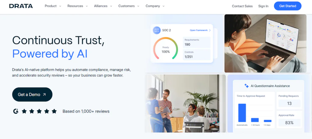 Drata 5 best AI compliance tools for ISO 27001