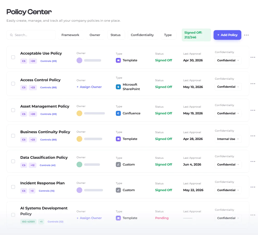 Policy Center preview