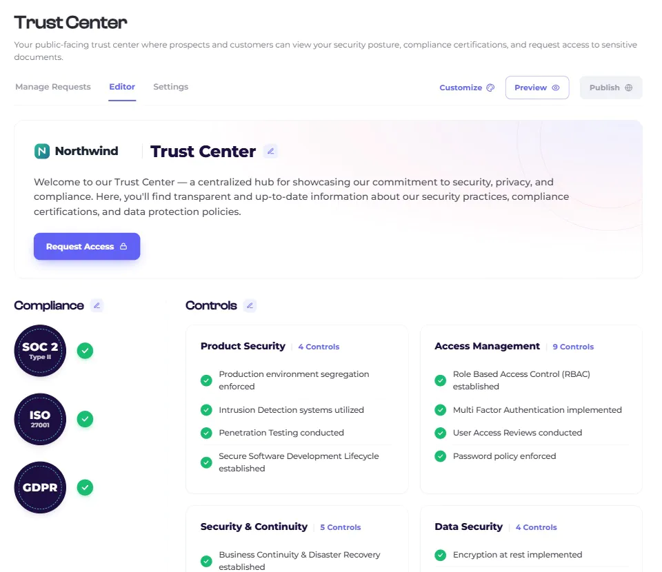 Audit management preview