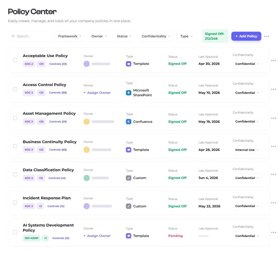 Policy Center preview