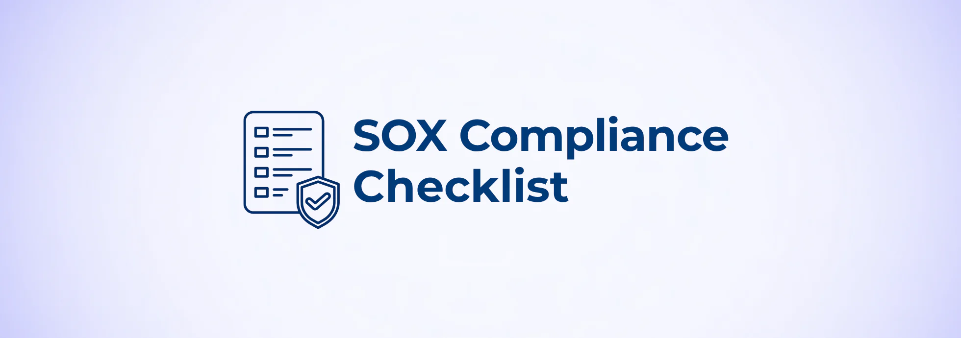 SOX compliance checklist
