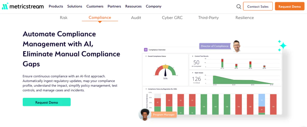Metricstream 7 best AI TPRM tools