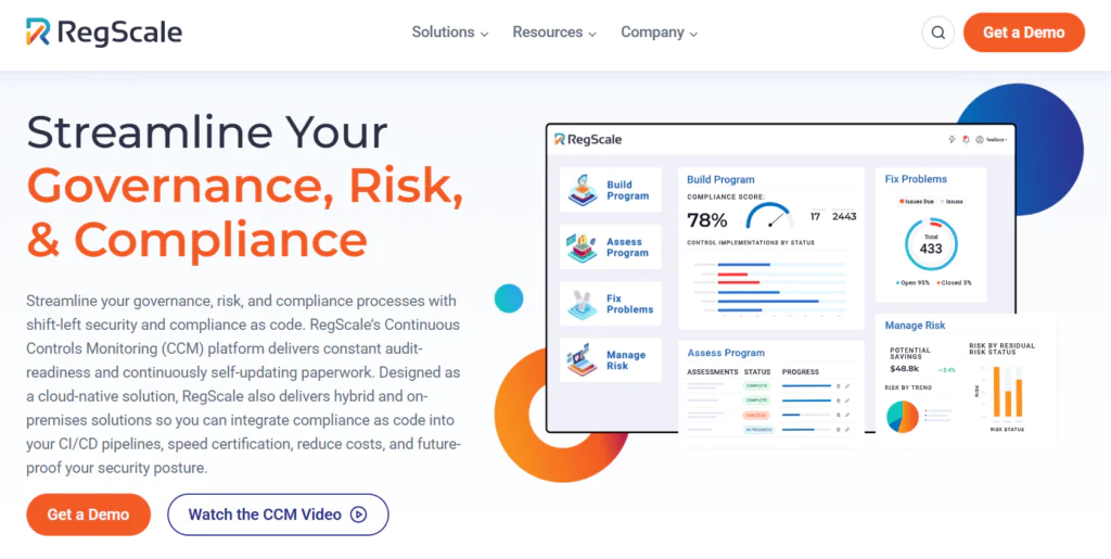 RegScale 5 Best All-in-One Security Compliance Platforms