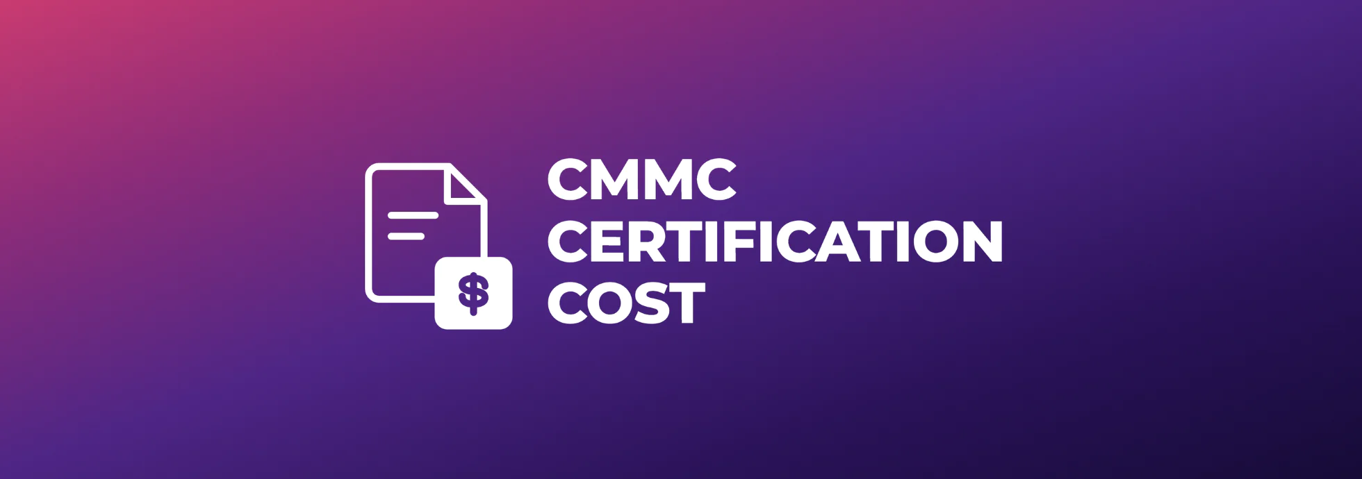 CMMC certification cost