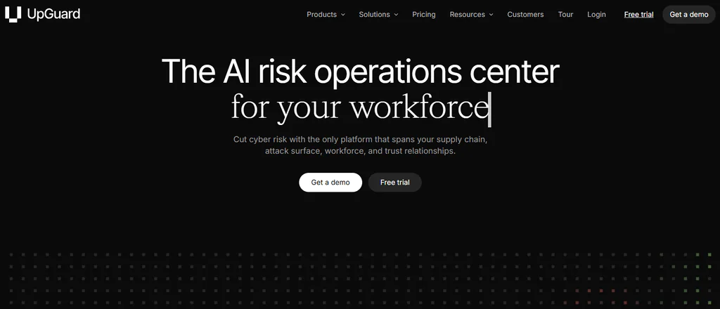 UpGuard top 7 vendor risk management software