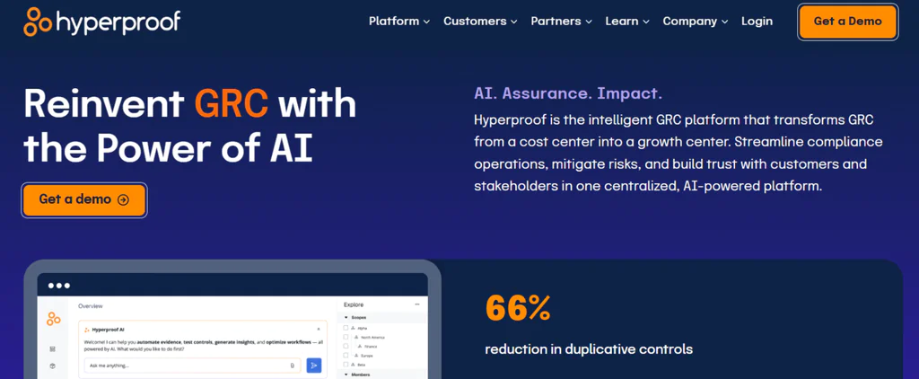 Hyperproof 8 top compliance audit software