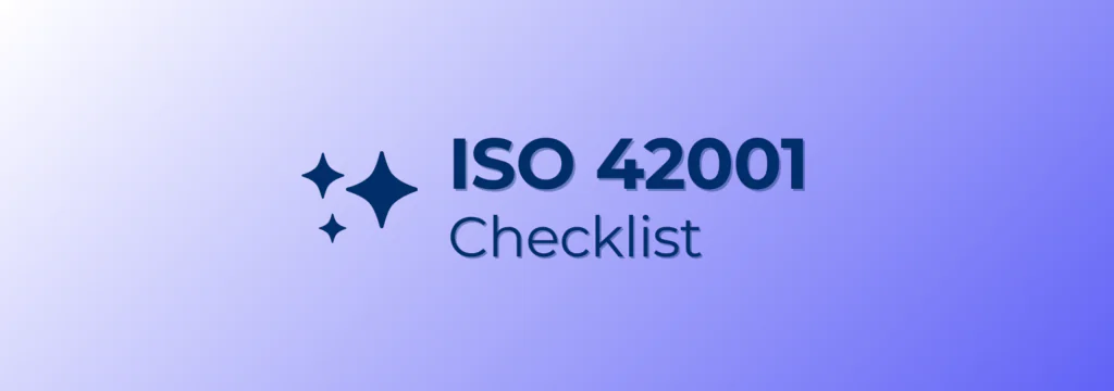 ISO 42001 checklist